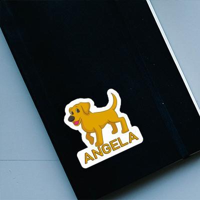 Angela Sticker Labrador Notebook Image