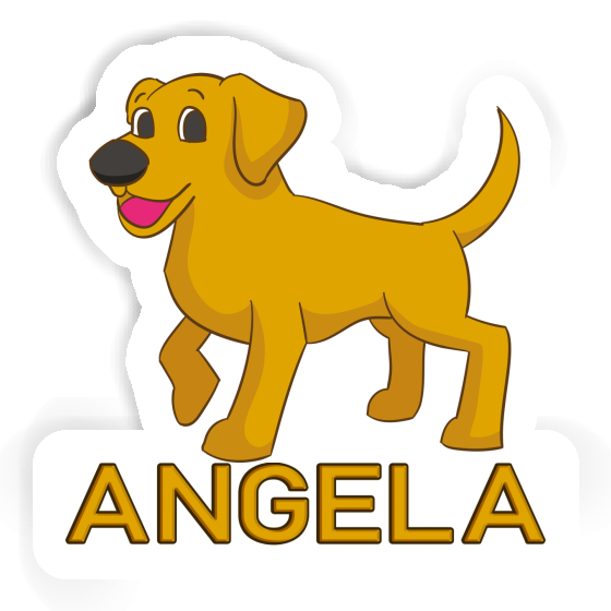 Angela Sticker Labrador Notebook Image