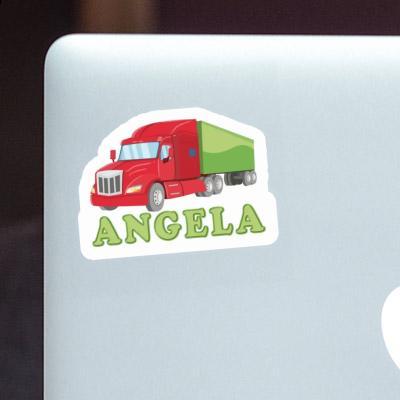 Sticker Articulated lorry Angela Image