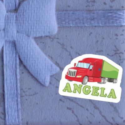Sticker Articulated lorry Angela Image
