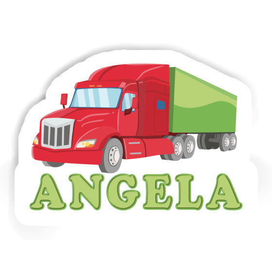 Aufkleber Truck Angela Laptop Image