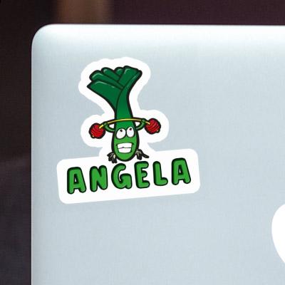 Angela Sticker Weightlifter Notebook Image