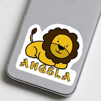 Autocollant Lion Angela Laptop Image