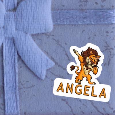 Angela Autocollant Lion Notebook Image