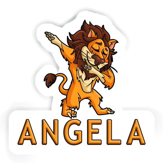 Löwe Aufkleber Angela Image