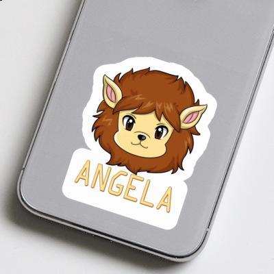 Sticker Angela Lion Laptop Image