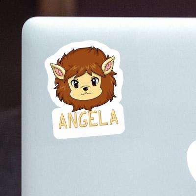 Sticker Löwe Angela Laptop Image