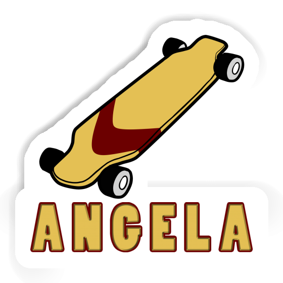 Angela Sticker Skateboard Laptop Image