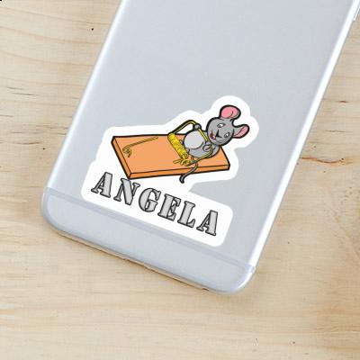 Fitness Mouse Sticker Angela Notebook Image
