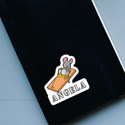 Fitness Mouse Sticker Angela Notebook Image