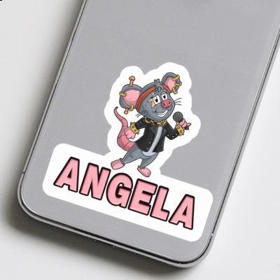 Chanteuse Autocollant Angela Notebook Image