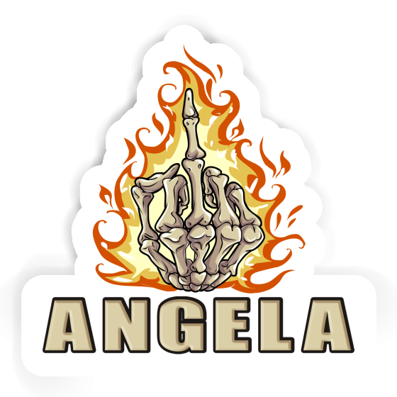 Angela Sticker Middlefinger Gift package Image