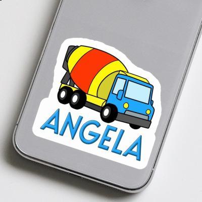 Sticker Mixer Truck Angela Notebook Image