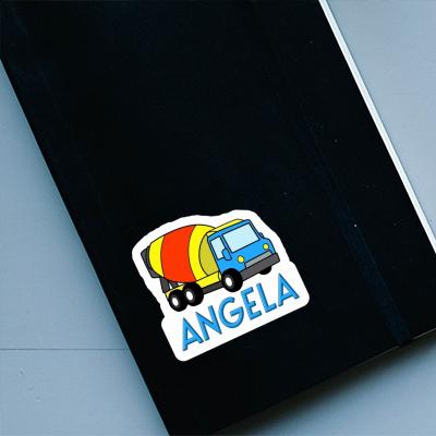 Sticker Mixer Truck Angela Laptop Image