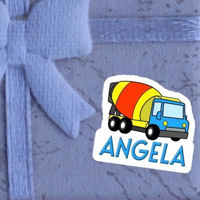 Camion malaxeur Autocollant Angela Notebook Image