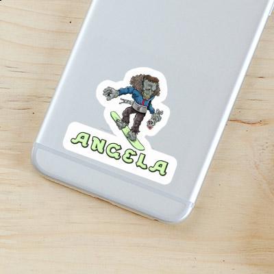 Snowboarder Sticker Angela Gift package Image