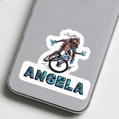 Angela Sticker Mountainbiker Notebook Image