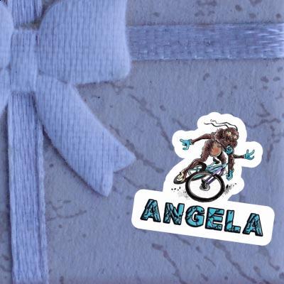 Angela Sticker Mountainbiker Image