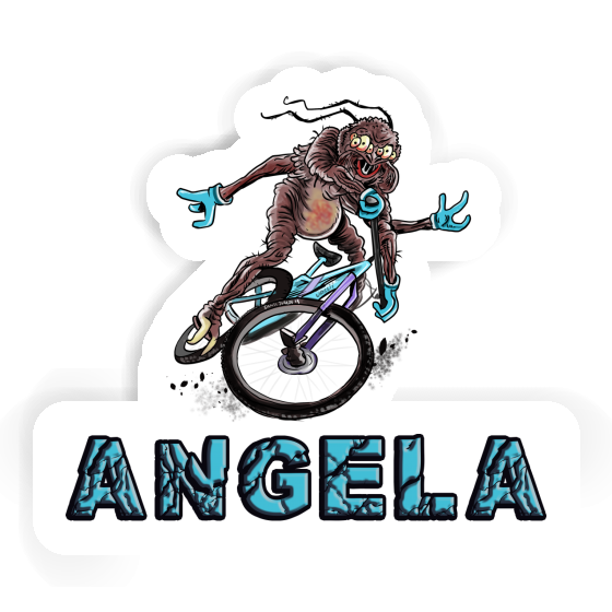 Biker Aufkleber Angela Laptop Image