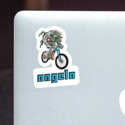 Downhill-Biker Sticker Angela Image