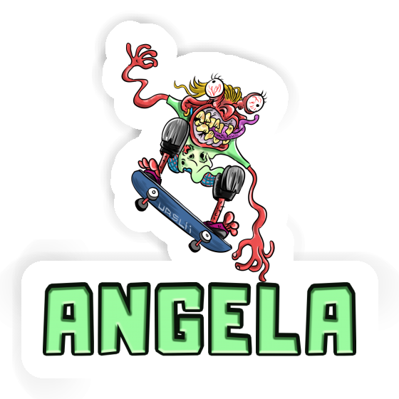 Skater Sticker Angela Image