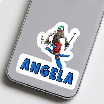 Angela Autocollant Skieur Image