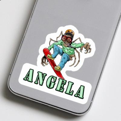Angela Autocollant Snowboardeur Gift package Image