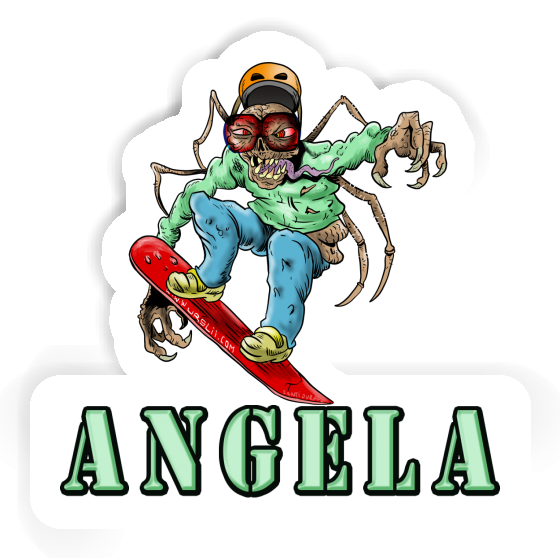 Angela Autocollant Snowboardeur Gift package Image