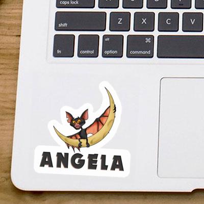 Aufkleber Angela Fledermaus Laptop Image