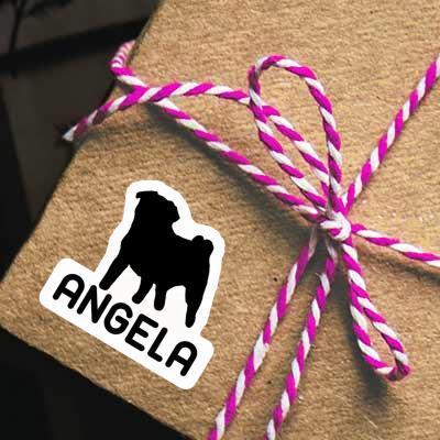 Aufkleber Angela Mops Gift package Image