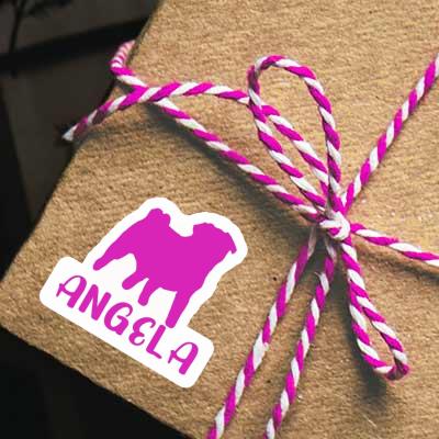 Sticker Angela Pug Gift package Image