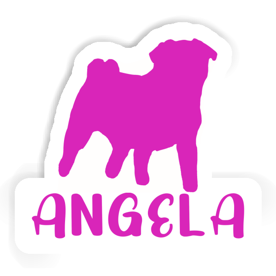 Sticker Angela Pug Gift package Image