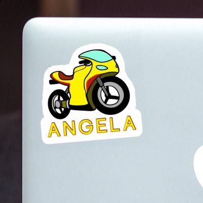 Sticker Motorcycle Angela Laptop Image