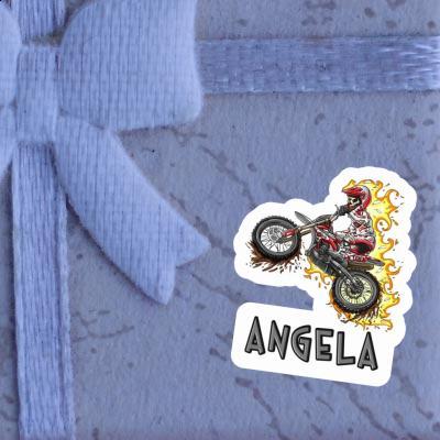 Motocrossfahrer Sticker Angela Notebook Image