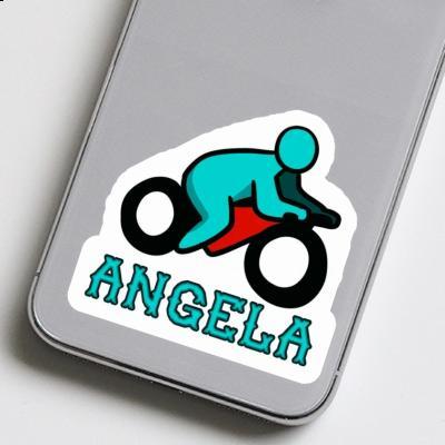 Autocollant Motocycliste Angela Notebook Image