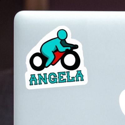 Sticker Angela Motorradfahrer Notebook Image