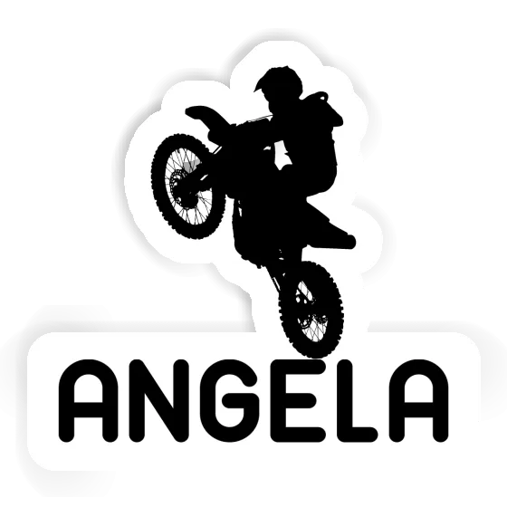 Angela Sticker Motocross Rider Image
