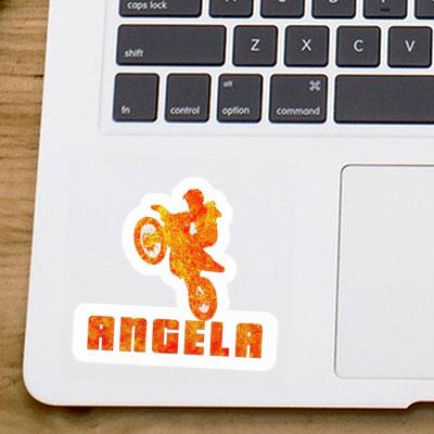 Autocollant Angela Motocrossiste Laptop Image