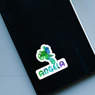 Sticker Motocross Jumper Angela Laptop Image