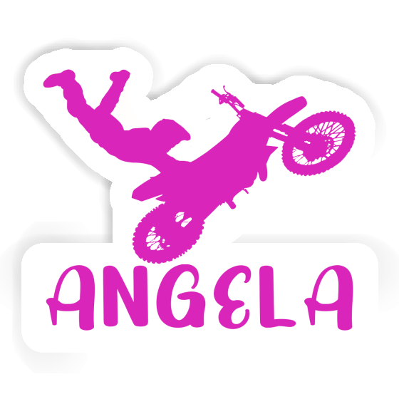 Motocrossiste Autocollant Angela Image
