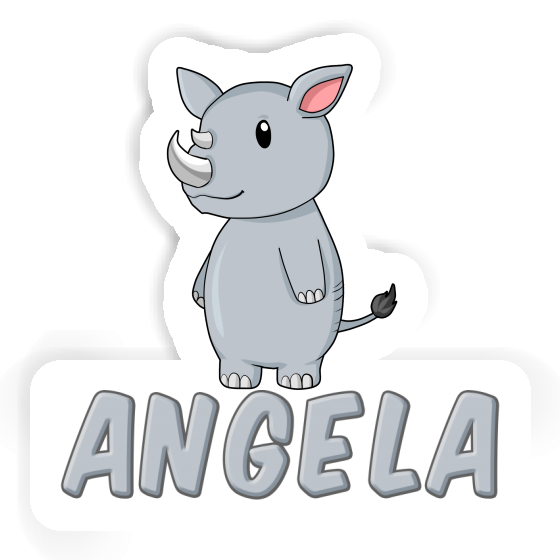 Sticker Rhino Angela Notebook Image