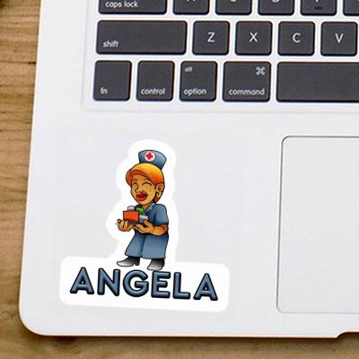 Angela Sticker Nurse Laptop Image