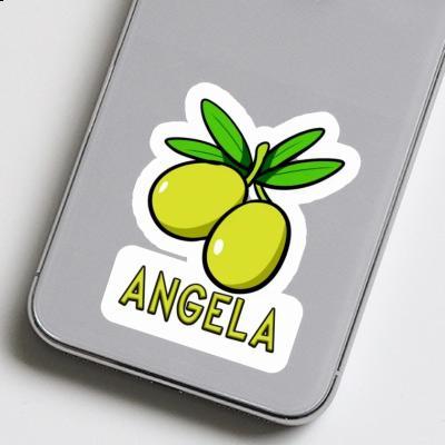 Olive Sticker Angela Laptop Image