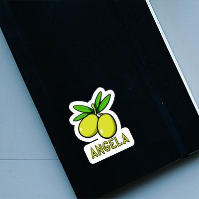 Olive Sticker Angela Laptop Image