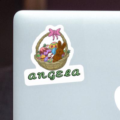 Easter basket Sticker Angela Laptop Image