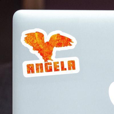 Aufkleber Eule Angela Laptop Image