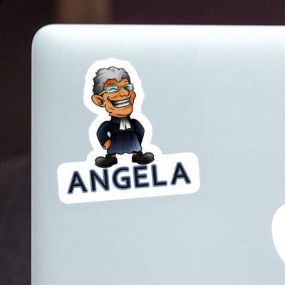 Angela Autocollant Prêtre Laptop Image
