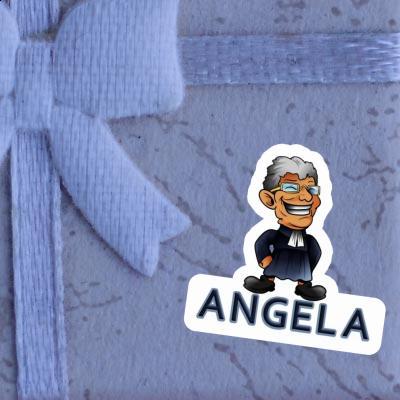 Sticker Priester Angela Laptop Image