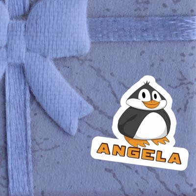Aufkleber Angela Pinguin Notebook Image