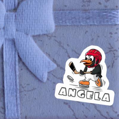 Autocollant Angela Pingouin de hockey Notebook Image